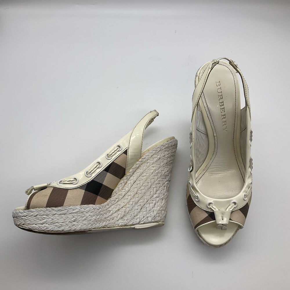 BURBERRY ESPADRILLES HEELS